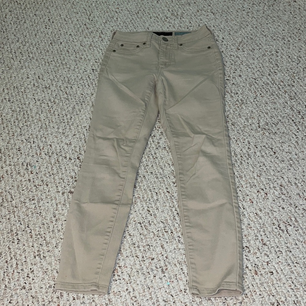 Aeropostale Khaki High-waisted Uniform Jegging
